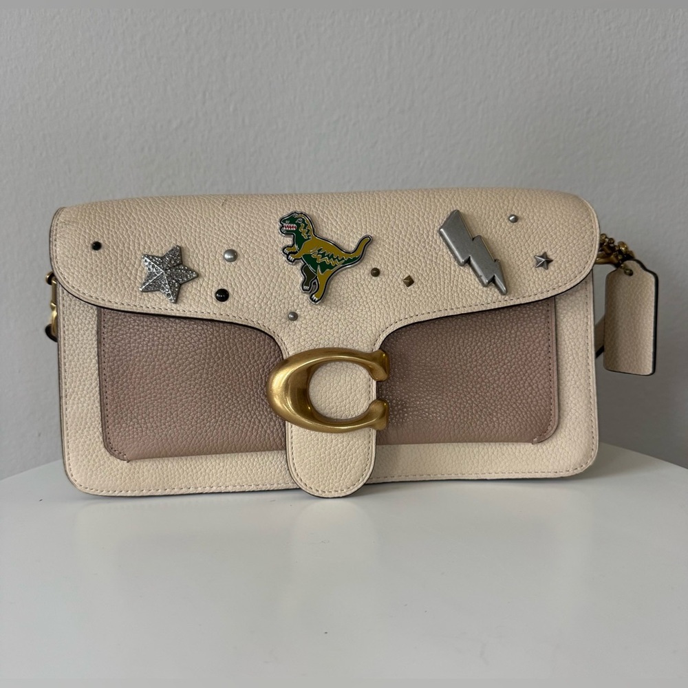 EUC Embellished Coach Tabby Shoulder Bag 26 | Designer Crossbody Purse